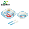 Personalized Compostable Square Childrens Plates And Bowl Sets S312-5-1P