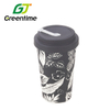 Lightweight Non Plastic Recycled Reusable Personalised Printed 500ml Reusable Coffee Cup Screw Lid Made From Recycled Materials